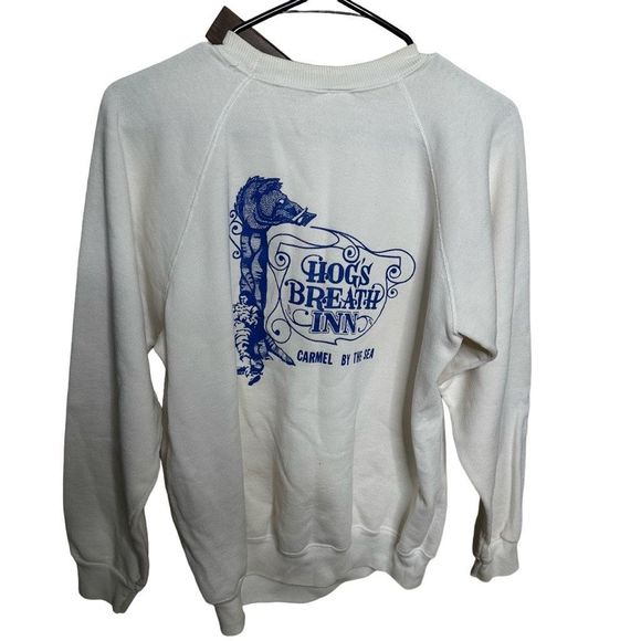 VTG 80s Clint Eastwood Hogs Breath INN Crewneck USA Large - Picture 1 of 3